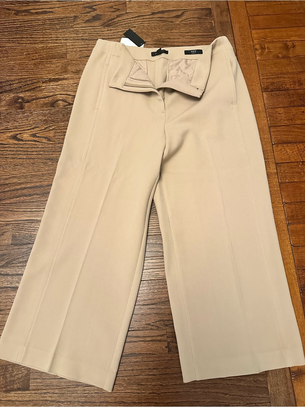 Ann Taylor Kate Curvy Tailored Trousers - Tan